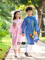 Áo dài sắc màu mùa hạ cho các bé ở Moon Xinh