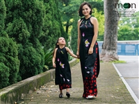 Top áo dài đôi mẹ và bé bán chạy nhất hè 2018 của Moon Xinh