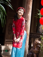 Sắm ngay áo dài gấm Thượng Hải hot nhất cho bé yêu diện Tết nguyên đán 2018