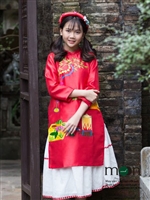 Cho con yêu diện áo dài cho bé gái của Vietnam Silk tết nguyên đán nhé