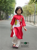 Đón Noel 2017 với áo dài cho bé của Moon Xinh